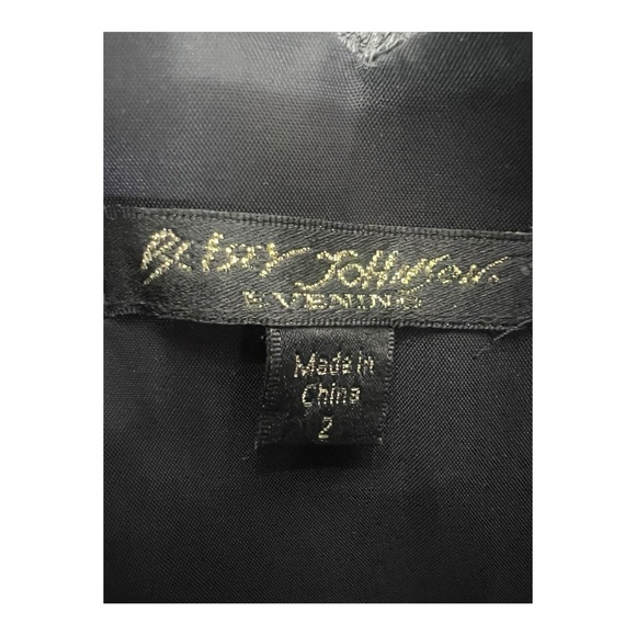 Betsey Johnson Evening Floral Print Black Velvet Pattern Fit&flare Dress Size 2 - Picture 8 of 12